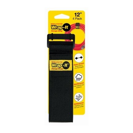 Jjaamm Cable Tie Strap, 12 in L, 5 in Max Bundle Dia., Nylon 704-12B